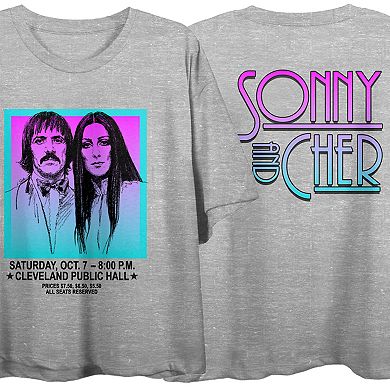 Juniors' Sonny and Cher Gradient Graphic Tee