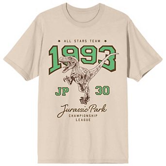 Juniors' Jurassic Park Varsity Art Graphic Tee