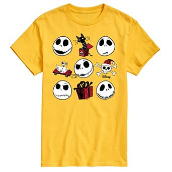 Disney's The Nightmare Before Christmas Jack Men's Grid Graphic Tee