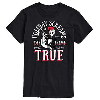 Disney's The Nightmare Before Christmas Men's Holiday Screams Come True Graphic Tee