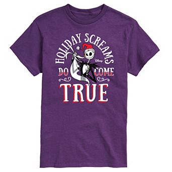 Disney's The Nightmare Before Christmas Men's Holiday Screams Come True Graphic Tee