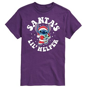 Disney's Lilo & Stitch Men's Santa's Lil Helper Graphic Tee