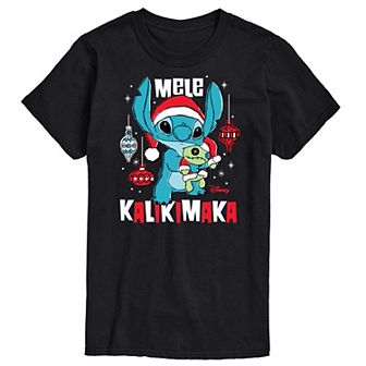 Disney's Lilo & Stitch Men's Mele Kalikmaka Graphic Tee
