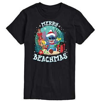 Disney's Lilo & Stitch Men's Merry Beachmas Graphic Tee