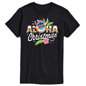 Disney's Lilo & Stitch Men's Aloha Christmas Graphic Tee