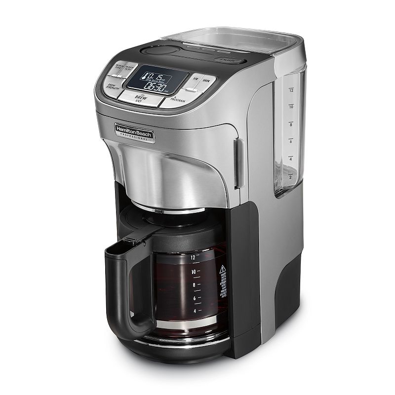 Hamilton Beach Professional Programmable Coffee Maker  12 Cups  60 fl. oz. Reservoir Capacity  49500