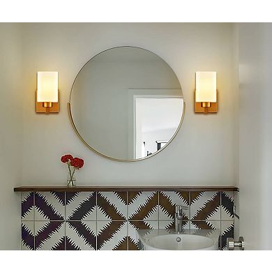 2-Pack Brass Wall Sconce Modern Bathroom Vanity Light