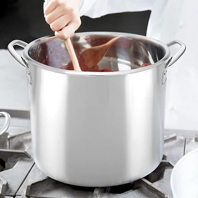 Stainless Steel Kettle 20-quart Stock Pot with Lid, 5 Gallon Capacity