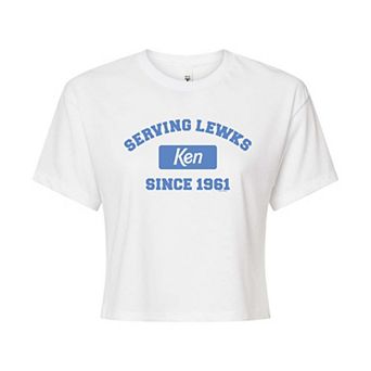 Juniors' Barbie™ Ken Serving Lewks Cropped Tee