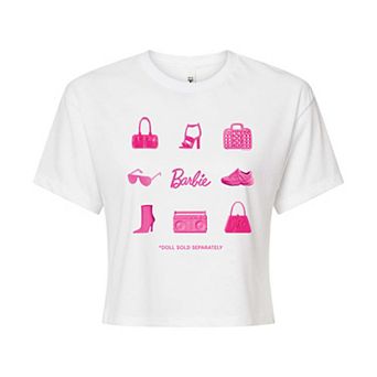 Juniors' Barbie® Doll Sold Separately Cropped Graphic Tee