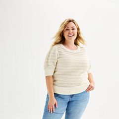 Kohls plus clearance size womens sweaters