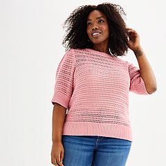 kohls-vera-vera-wang-cashmere-blend-pink-pullover - A Well Styled Life®