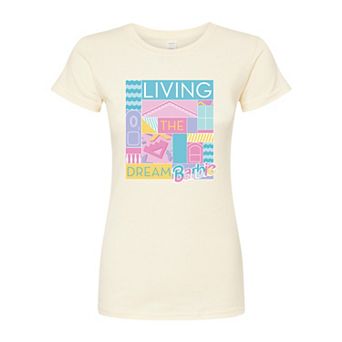 Juniors' Barbie Living The Dream Fitted Graphic Tee