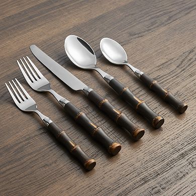 Cambridge Bamboo Plastic 20-pc. Flatware Set