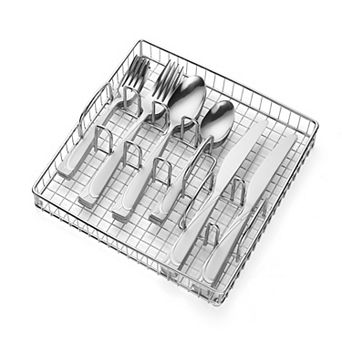 Cambridge Mena Frost 40 pc Flatware Set with Buffet