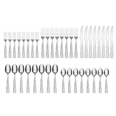 Cambridge Mena Frost 40-pc. Flatware Set with Buffet