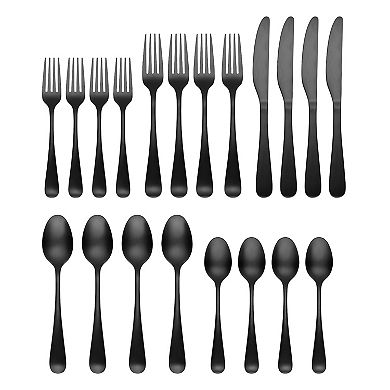 Cambridge Rhiannon Black Satin 20-pc. Flatware Set