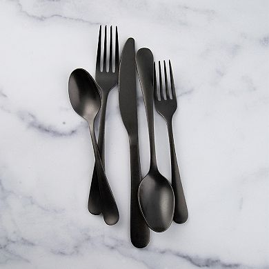 Cambridge Rhiannon Black Satin 20-pc. Flatware Set
