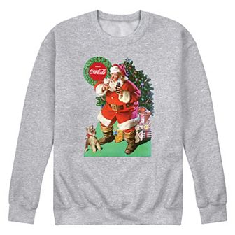 Men's CocaCola Vintage Santa with Dog Sweatshirt