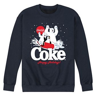 Men's CocaCola Happy Holidays Sledding Sweatshirt