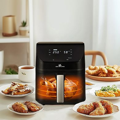 Uber Appliance Air fryer XL Deluxe - 5QT Black Digital Controls