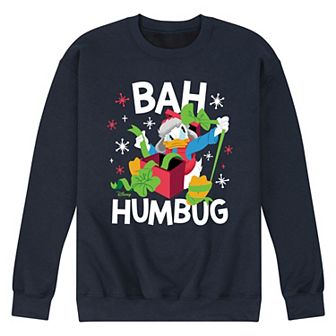 Disney's Men's Donald Duck Bah Humbug Fleece