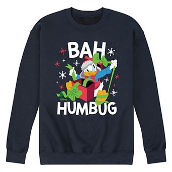 Disney's Men's Donald Duck Bah Humbug Fleece