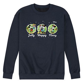 Disney's Men's Jolly Happy Merry Fleece