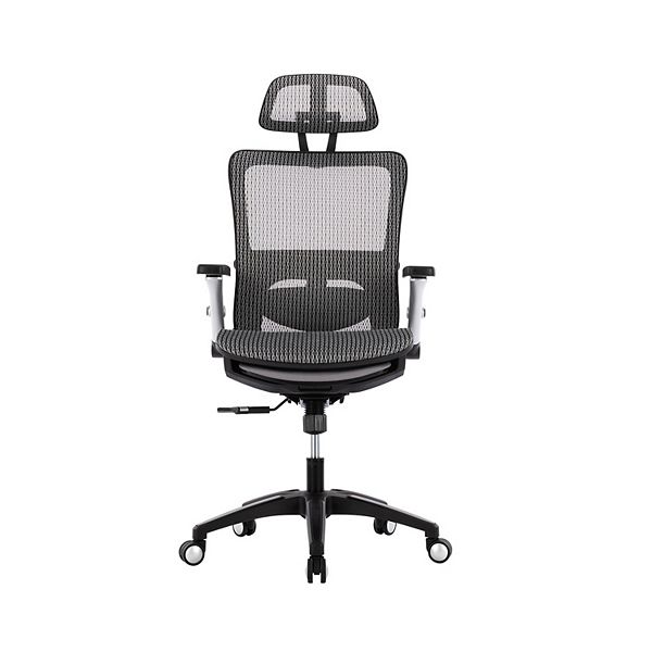 Executive Mesh Back Office Chair with Footrest, Desk Chair with ...