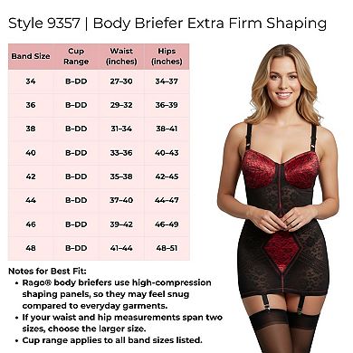 Extra Firm Open Bottom Body Briefer with Garters
