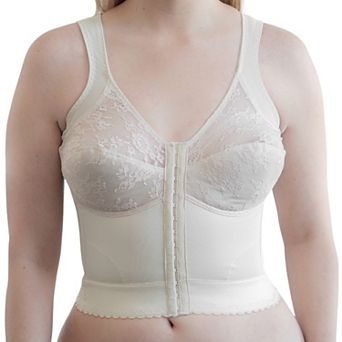 Front Closure Back Support Long Line Bra