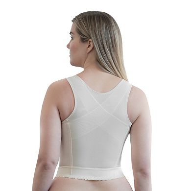 Front Closure Back Support Wireless Longline Bra