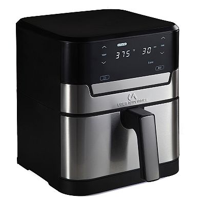 Uber Appliance Air fryer XL Premium - 7QT Stainless Steel - Ceramic non stick