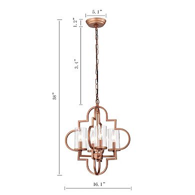 Greenville Signature 4-Light Globe Chandelier for Dining/Living Room, Bedroom, Entryway, Office
