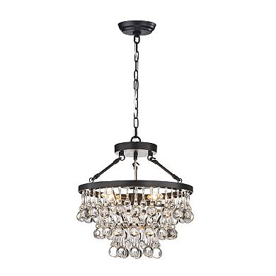 Greenville Signature 5-Light Crystal Tiered Chandelier for Dining/Living Room, Bedroom, Entryway, Office