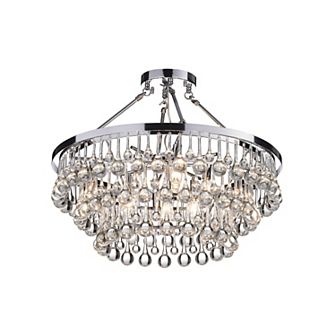 Greenville Signature 9-Light Crystal Semi Flush Mount
