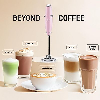 ミルク Amazon.com: Zulay Kitchen Powerful Double Whisk Milk Frother