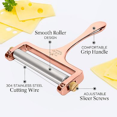 Zulay Kitchen Cheese Slicer With Adjustable Thickness