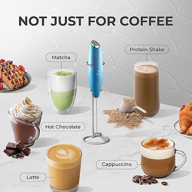 Zulay Powerful Milk Frother Handheld Foam Maker for Lattes