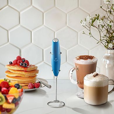 Zulay Powerful Milk Frother Handheld Foam Maker for Lattes