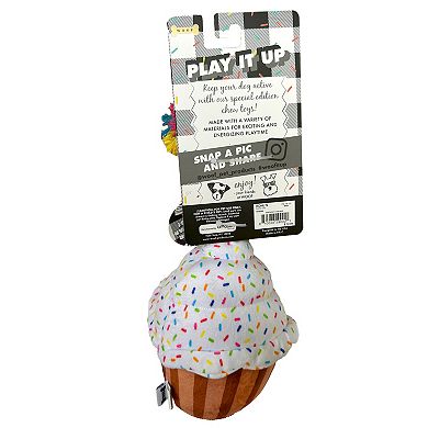 Woof Birthday Cupcake Dog Toy