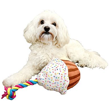 Woof Birthday Cupcake Dog Toy