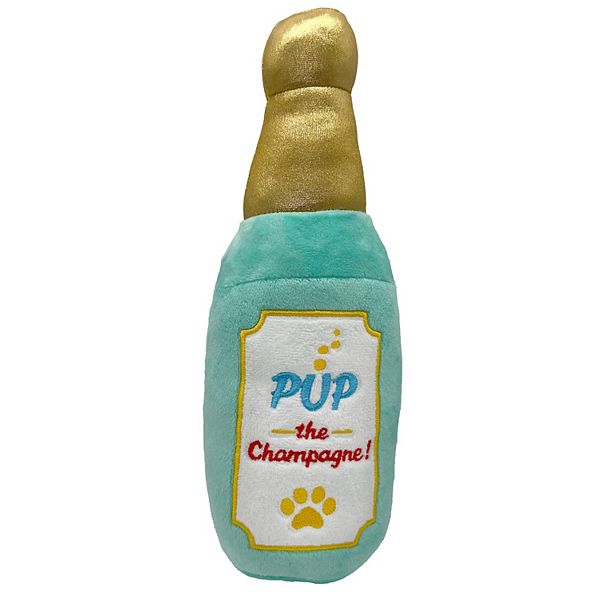 Woof Birthday Champagne Dog Toy - Multi