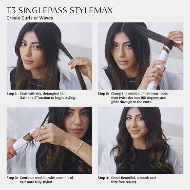 SinglePass StyleMax Professional 1" Flat Iron with Automated Heat