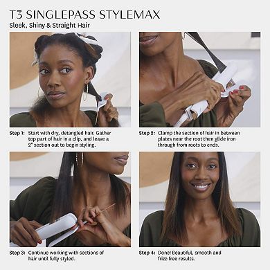 SinglePass StyleMax Professional 1" Flat Iron with Automated Heat