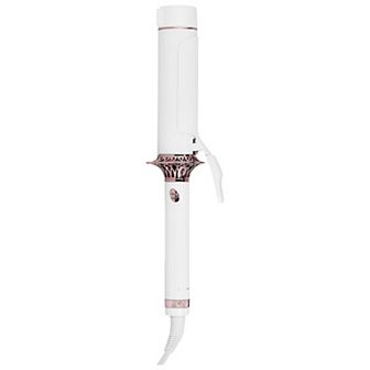 T3 BodyWaver 1.75 Professional Ceramic Styling Iron for Waves and Volume (White & Rose Gold)