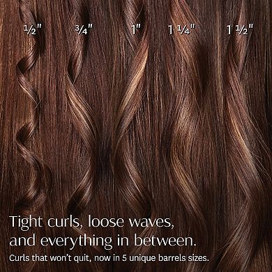 SinglePass Curl 0.5 Ceramic Long Barrel Curling and Wave Iron 