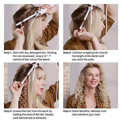 SinglePass Curl 0.75 Ceramic Long Barrel Curling and Wave Iron