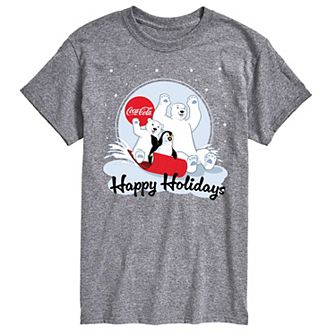 Men's CocaCola Happy Holiday Sled Tee