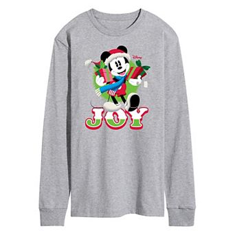 Disney's Mickey Mouse Men's Joy Long Sleeve Graphic Tee
